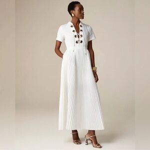 J. Crew Collection Maris dress in cotton-blend poplin CA691.